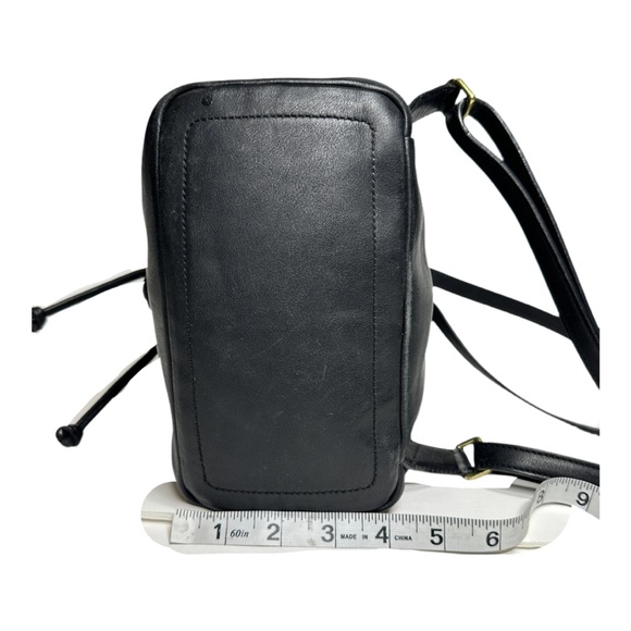 VINTAGE Y2K COACH | 9858 Legacy Black Leather Mini Backpack Nap Sack Bag Purse - Picture 5 of 13